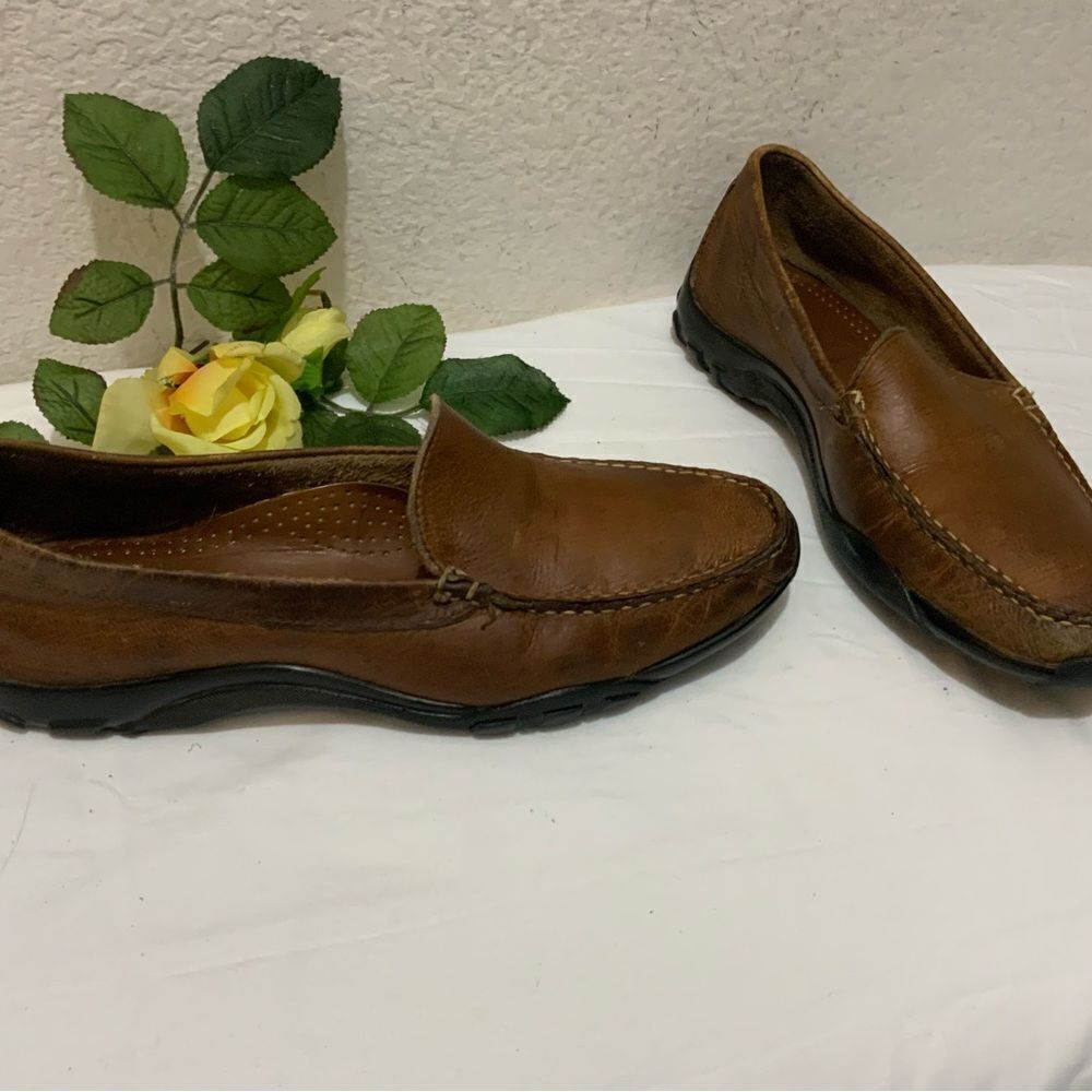 Allen Edmonds Eldorado Driving Loafers Moccasins Shoes Bison Leather Men’s 8.5 D